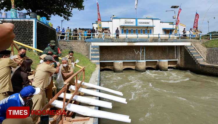 Inilah Bendungan Karangdoro yang Mengairi Lahan Pertanian Warga di 12 Kecamatan di Banyuwangi