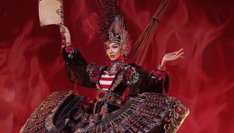 Di Kontes Miss Grand International, Aurra Kharisma Pakai Kostum Nasional Sate Madura