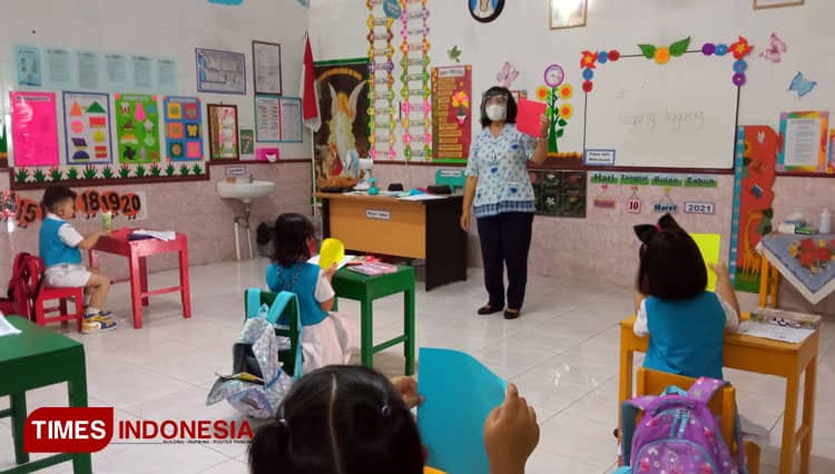 Pembelajaran Tatap Muka Sudah Dilakukan TK Pius Cilacap