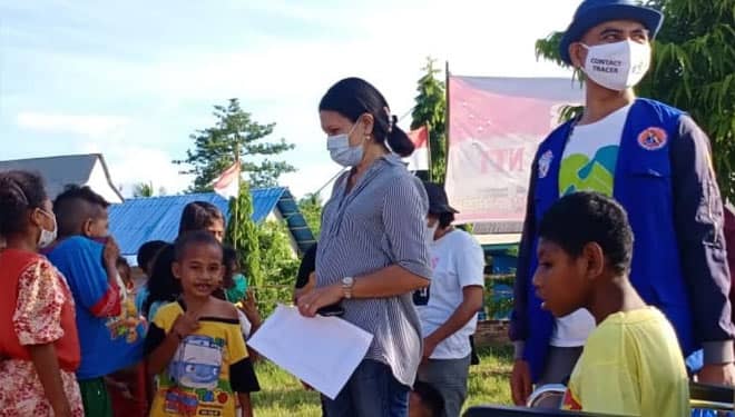 Relawan Lets Share Indonesia Berlebaran di Daerah Bencana Alam NTT