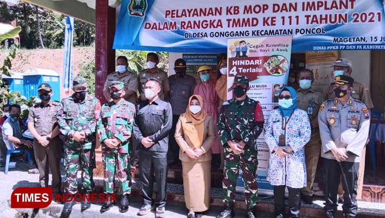 Resmi Buka TMMD ke-111, Wabub Magetan Tinjau Pelaksanaannya Di Dusun Templek
