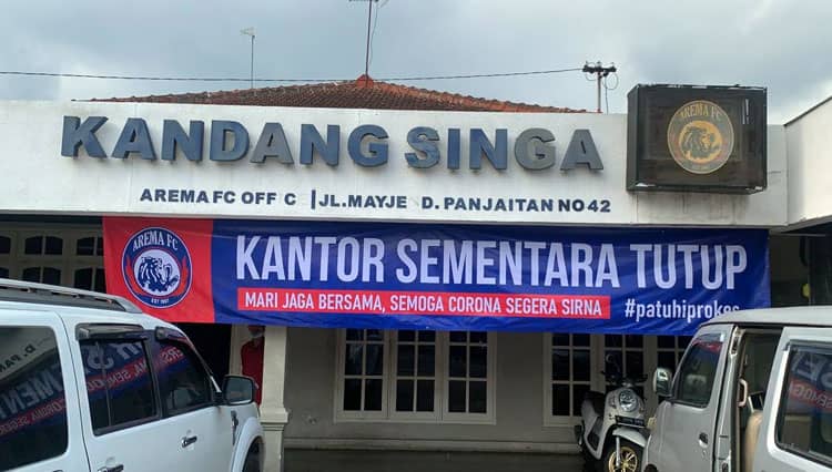 PPKM Darurat, Arema FC Hentikan Aktivitas Kantor