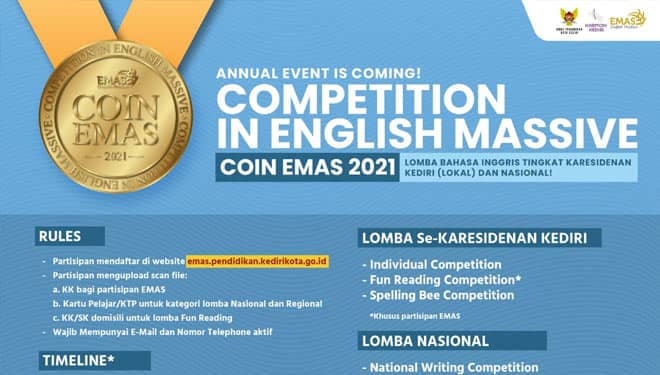 Competition in English Massive Siap Jadi Ajang Kompetisi Bahasa Inggris Nasional