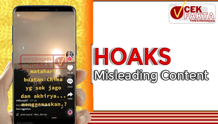 [CEK FAKTA] Beredar Video Matahari Buatan China, Benarkah?