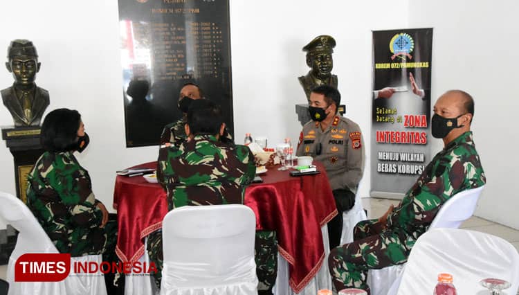 Korem 072 Pamungkas Rapat Percepatan Vaksinasi Bersama Forkopimda DIY