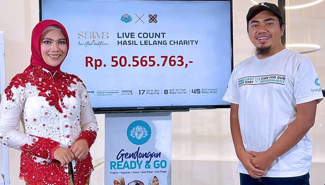 Lelang Gendongan Anak Hasilkan Rp 50 Juta untuk Bantu Biaya Operasi 5 Bayi