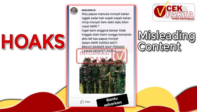 [CEK FAKTA] Salah, Banser Siap Lawan Warga Papua