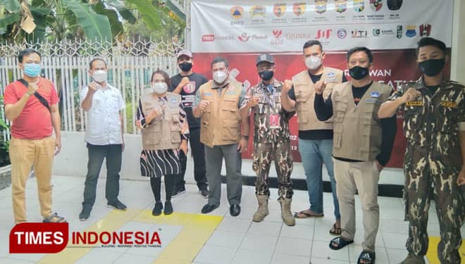 Staf Ahli BNPB Kunjungi Posko MBLC, Beri Apresiasi Atas Pengabdian dan Menggaungkan Gerakan Bermasker