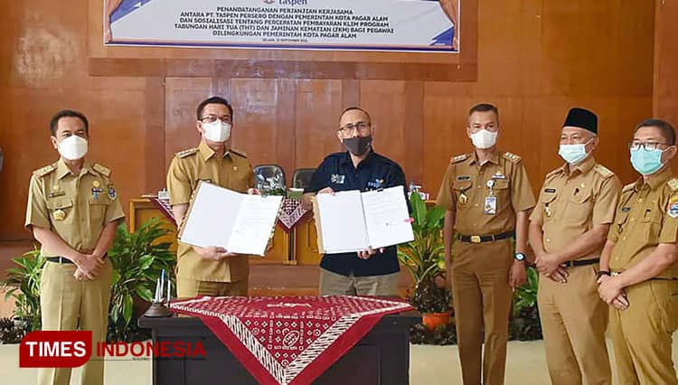 Permudah Pencairan THT dan JKM, Pemkot Pagaralam MoU bersama PT Taspen