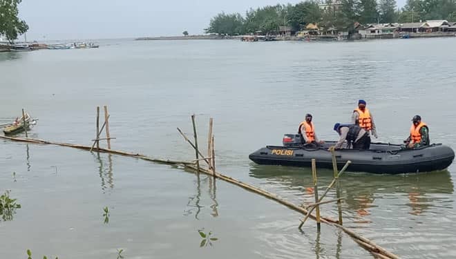 Program Mageri Segoro, Polairud Polres Kebumen Cek Berkala Tanaman Mangrove