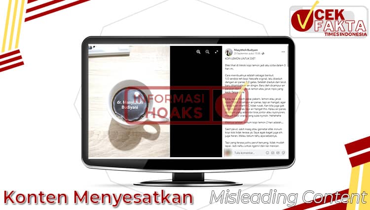 [CEK FAKTA] Salah, Minum Kopi Lemon untuk Diet