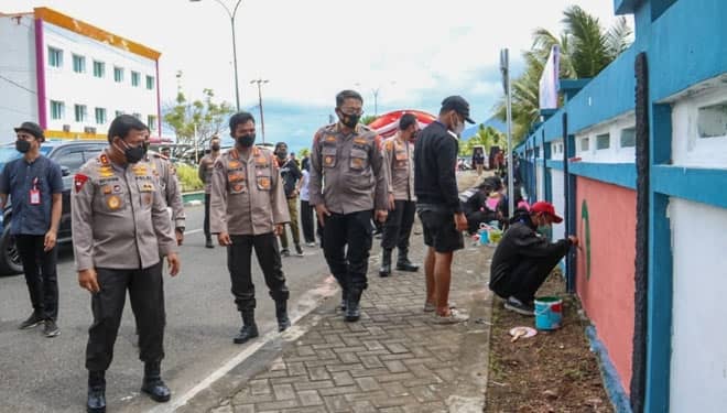 10 Tim Perebutkan Piala Kapolda Malut di Ajang Bhayangkara Mural Festival 2021