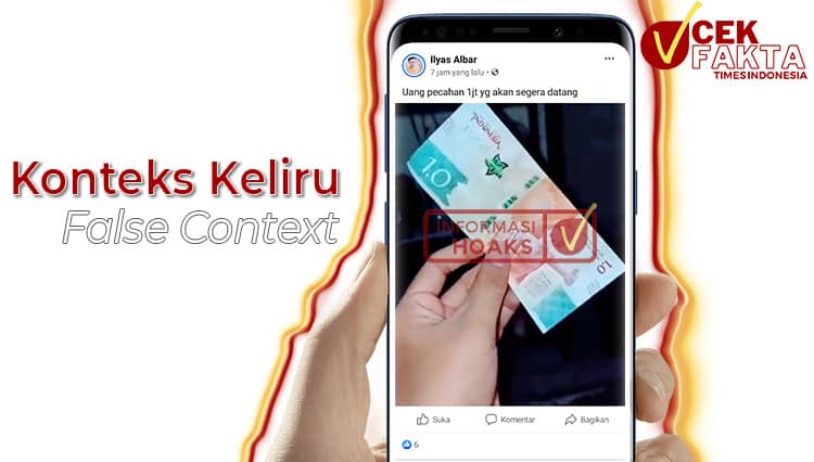 [CEK FAKTA] Foto Uang Kertas Pecahan Senilai Rp1 Juta