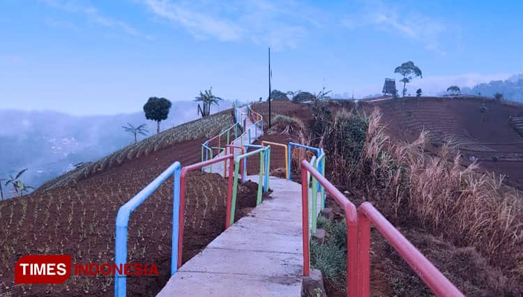 Fasilitas Dibangun, Wisata Terasering Panyaweuyan Majalengka akan Makin Nyaman