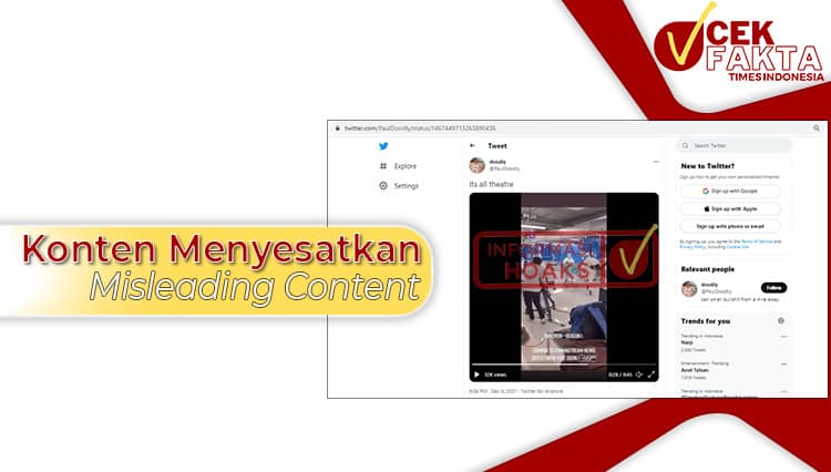CEK FAKTA: Salah, Video Bukti Pandemi Covid-19 Hanya Sandiwara