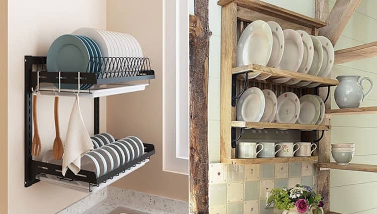 5 Rekomendasi Model Rak Dapur dari Kayu yang Unik dan Minimalis!