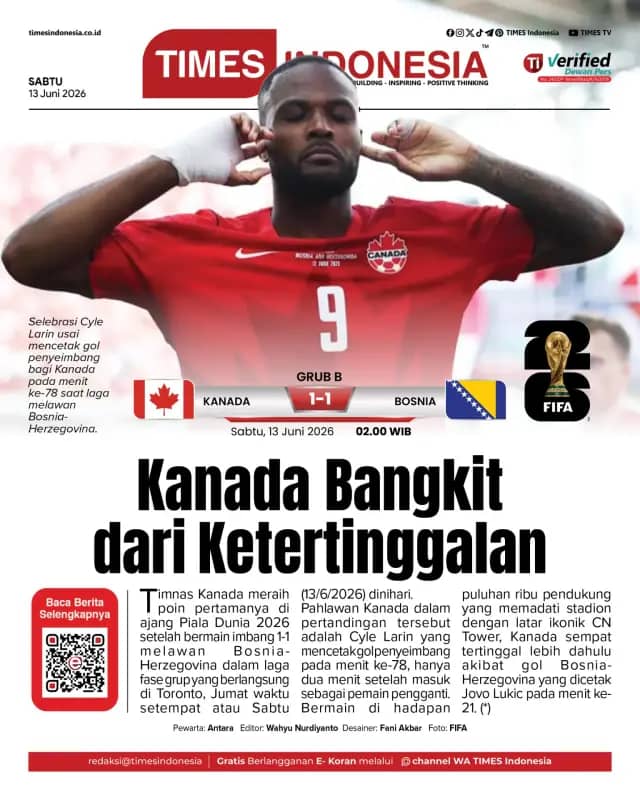 Edisi Sabtu, 13 Juni 2026: E-Koran, Bacaan Positif Masyarakat 5.0 - Halaman 1