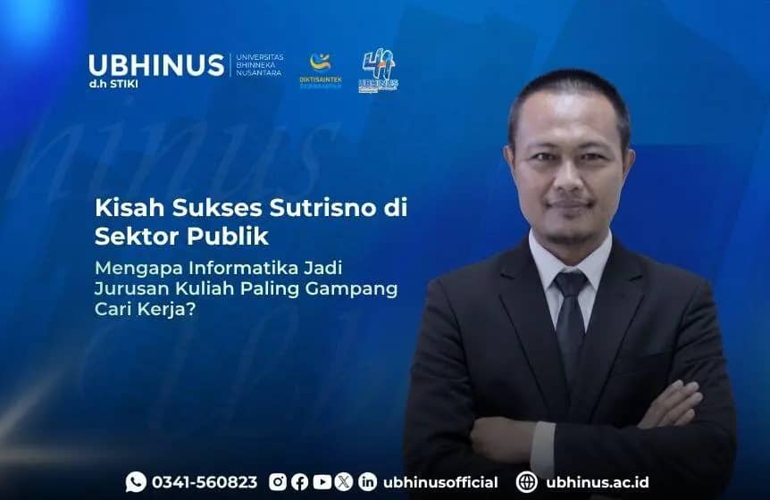 Kisah Sukses Sutrisno di Sektor Publik: Mengapa Informatika Jadi Jurusan Kuliah Paling Gampang Cari Kerja?