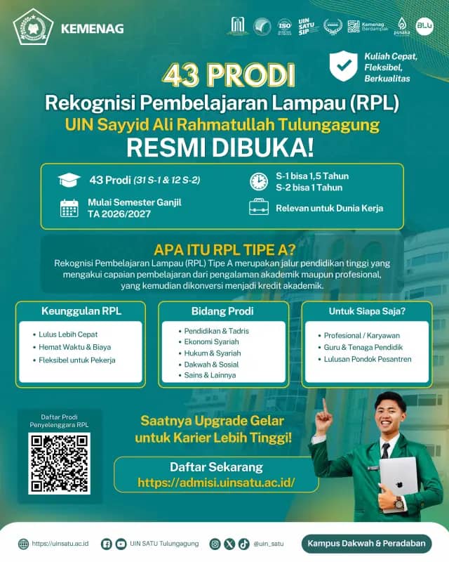 43 Prodi UIN SATU Raih Sertifikat RPL, S1 Cukup 1,5 Tahun
