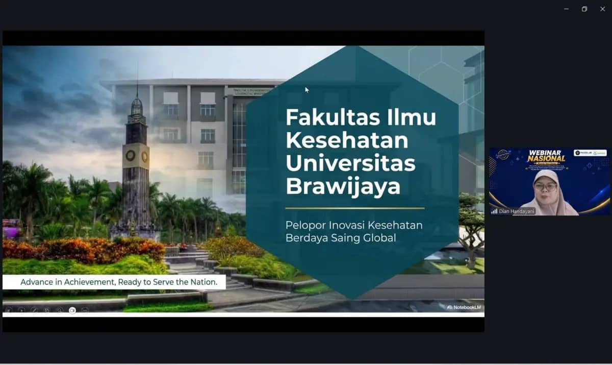 Fakultas Ilmu Kesehatan UB Gelar Webinar Nasional Bahas Masa Depan Tenaga Kesehatan Global