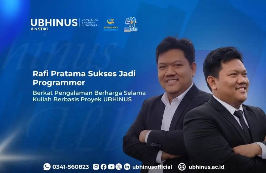 Rafi Pratama, Programmer Sukses Berkat Pengalaman Berharga Selama Kuliah Berbasis Proyek UBHINUS