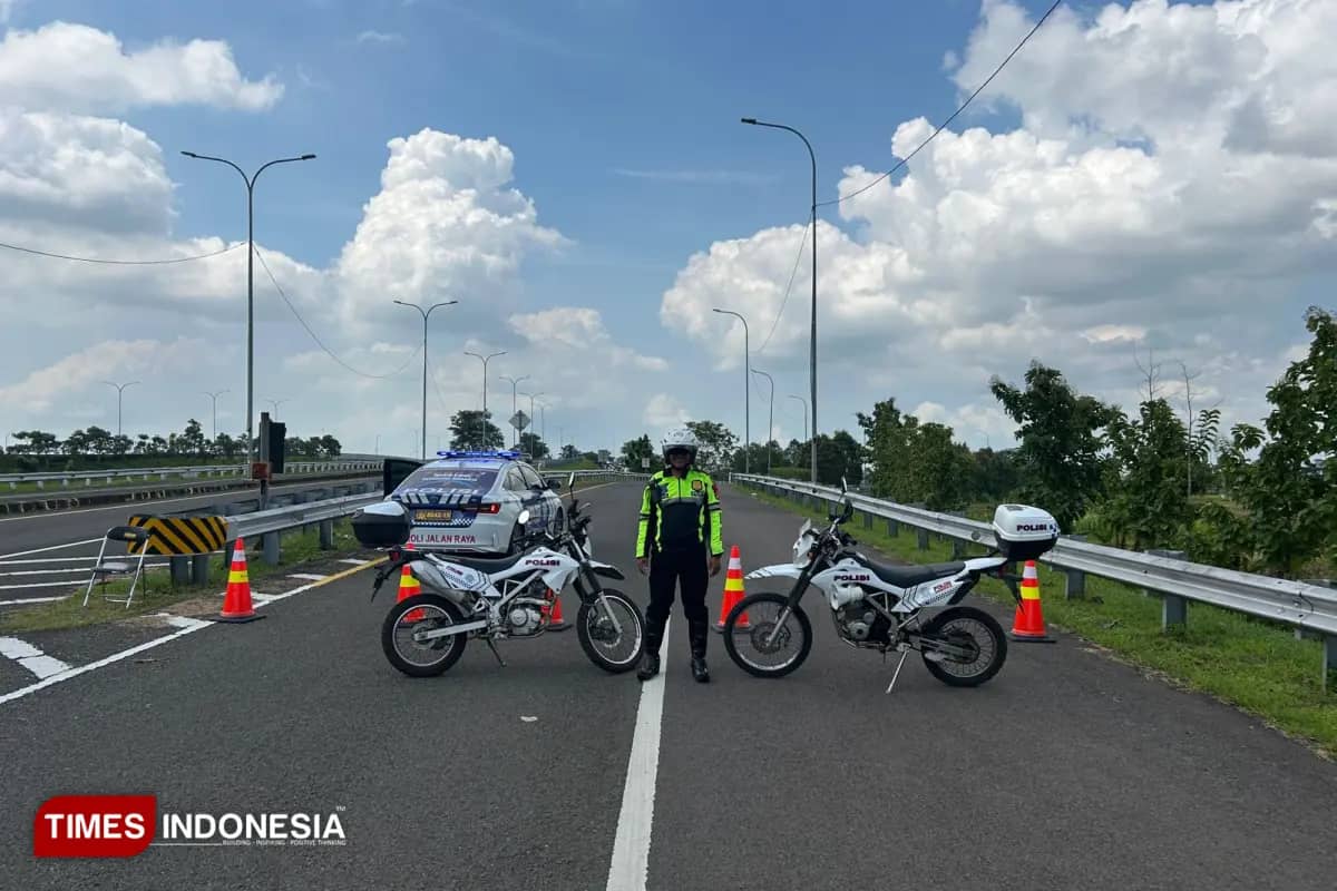 One Way Nasional Dihentikan, Polres Majalengka Sterilisasi Tol Cipali