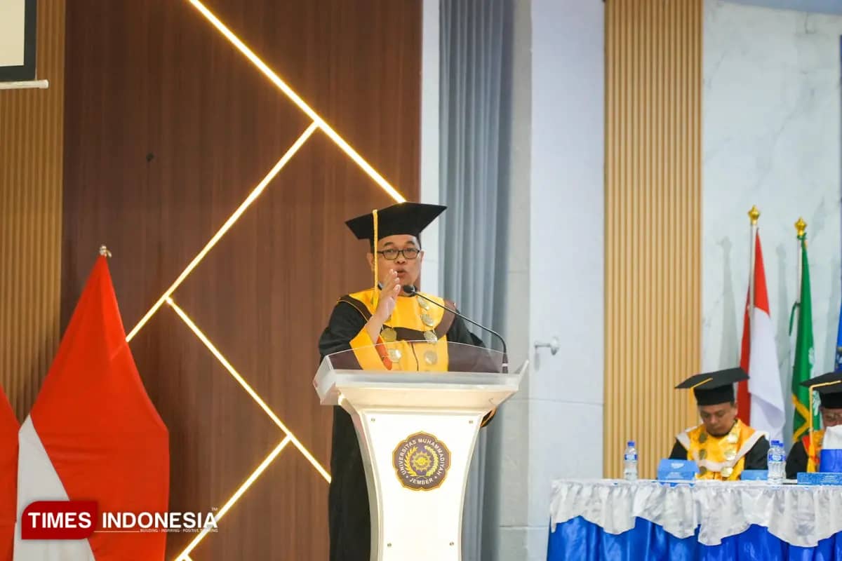 Inovasi Beton Bambu Berstandar Internasional: Prof. Muhtar Dikukuhkan Sebagai Guru Besar Teknik Sipil Unmuh Jember