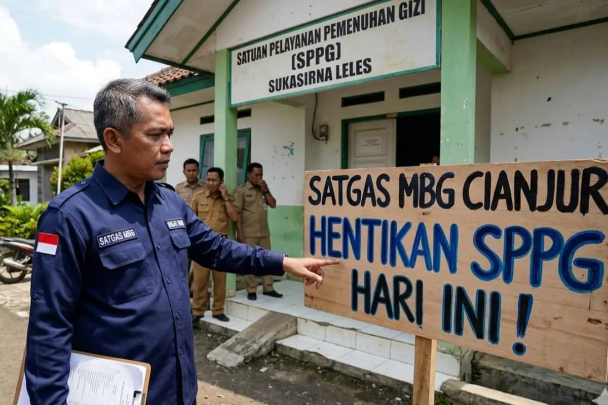Operasional SPPG di Leles Cianjur Dihentikan Buntut Dugaan Keracunan Massal