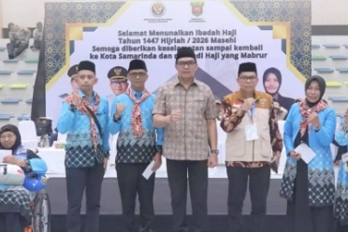 Isak Haru Iringi Keberangkatan Jemaah Haji Samarinda, Wali Kota Andi Harun Pimpin Talbiyah