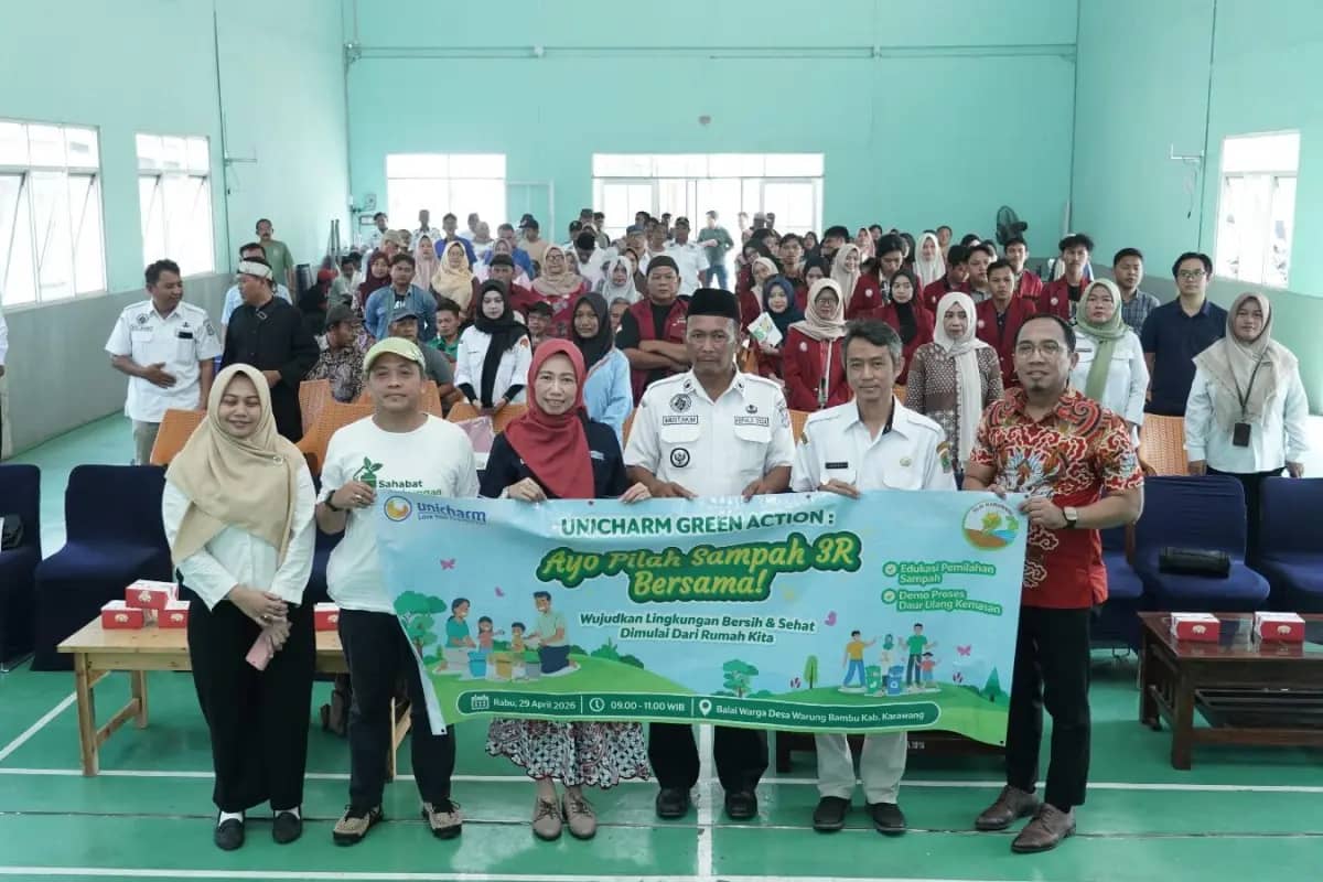 Unicharm Edukasi Pilah Sampah di Karawang Demi Wujudkan Peta Jalan Pengurangan Sampah 2029