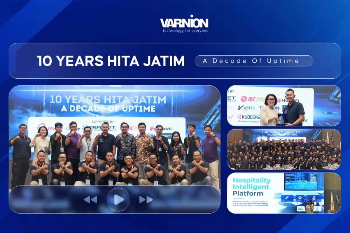 Varnion at HITA Jatim 10th Anniversary: “A Decade of Uptime” dan Next-Level Guest Experience lewat VLEPO