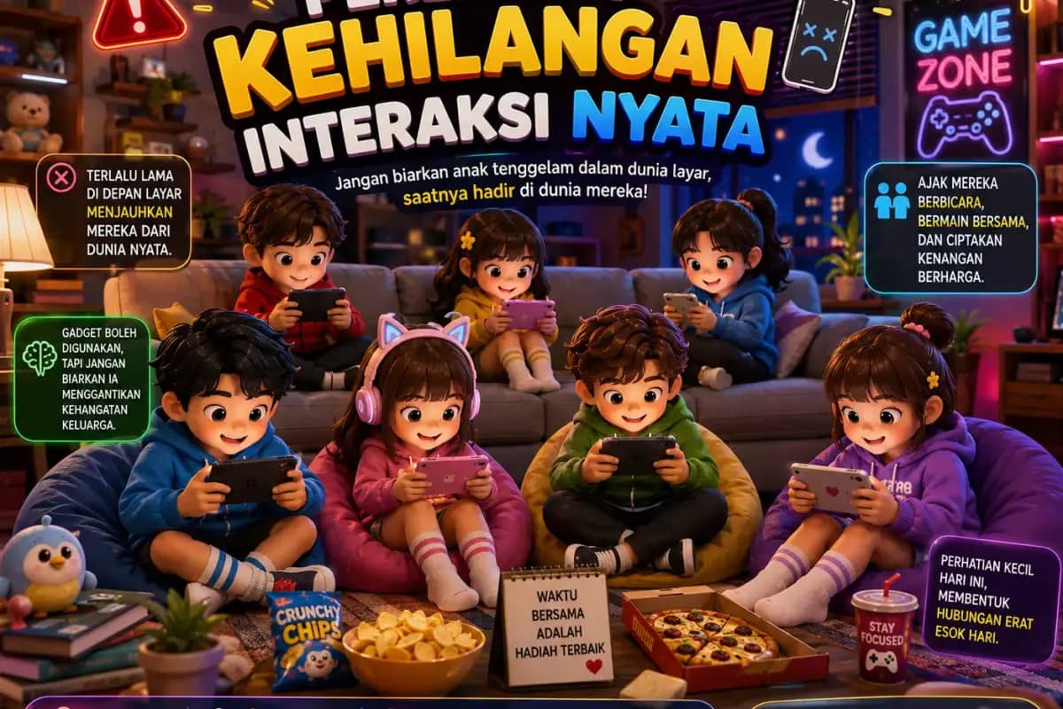 Kehilangan Interaksi Nyata Akibat Penggunaan Gadget yang Berlebihan