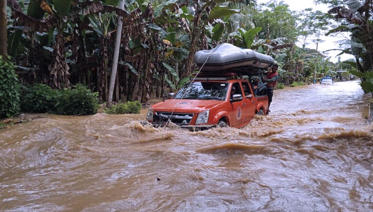 Banjir Desa Sitiarjo Sudah Surut, Polres Malang Tetap Bantu BPBD Bersiaga