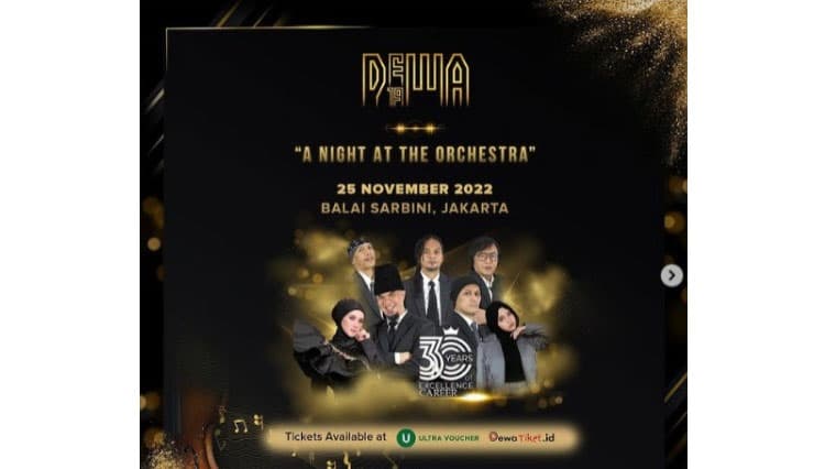 Dewa 19 Gelar Konser A Night At The Orchestra, Segini Harga Tiketnya