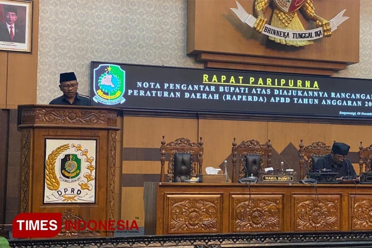 DPRD Banyuwangi Gelar Paripurna Penyampaian Nota Keuangan Raperda APBD Tahun 2024