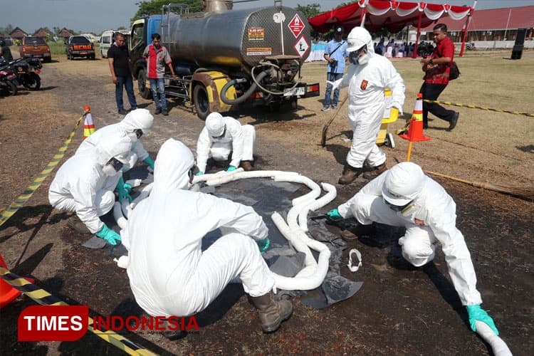 Dinas Lingkungan Hidup Gandeng PPLI dan DESI Gelar Simulasi Penanganan Bencana Pencemaran 
