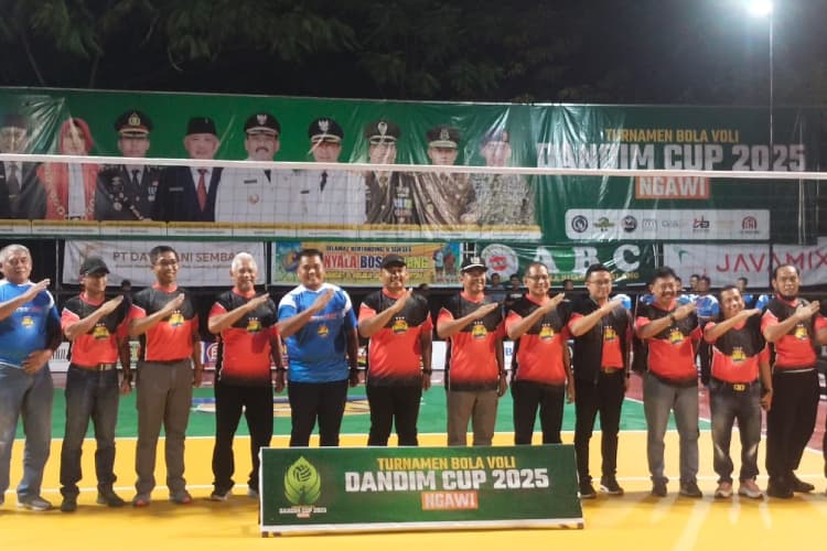 Cara Kodim Ngawi Menumbuhkan Semangat Nasionalisme Lewat Bola Voli