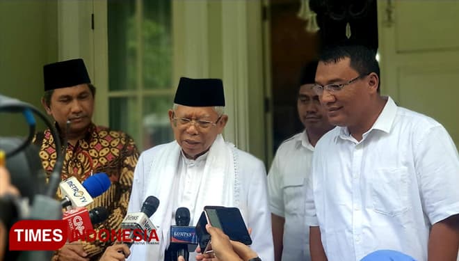 Wapres Terpilih KH Ma'ruf Amin Hadiri Pelantikan DPR RI Periode 2019-2024
