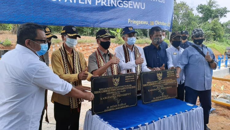 Kementerian PUPR RI Selesaikan Embung Kamilin dan Gunung Raya di Pringsewu