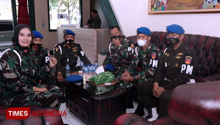 Jalin Silaturahmi, Dandenpom IV/I Purwokerto Kunjungi Markas Kodim 0703/Cilacap