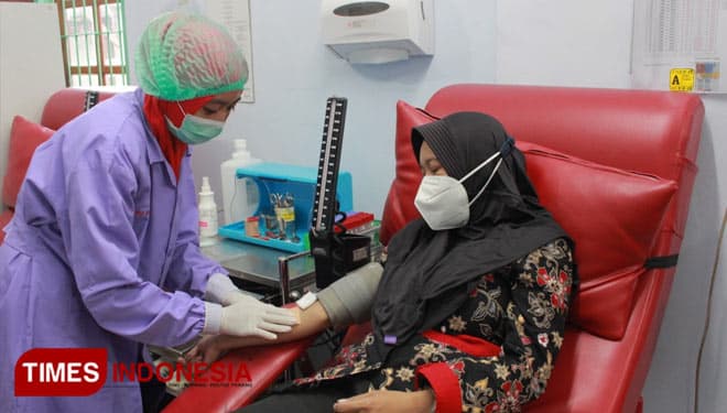 Donor Darah Aman Saat Pandemi, PMI Kota Madiun Buka Layanan di Sunday Market