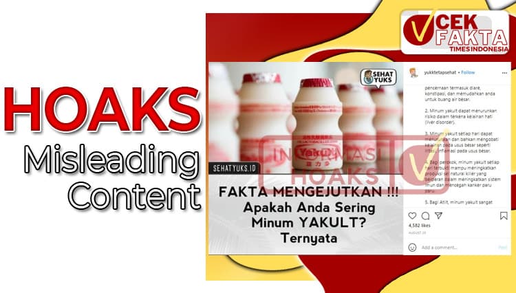 [CEK FAKTA] Manfaat Yakult untuk Mencegah Kanker Paru-Paru