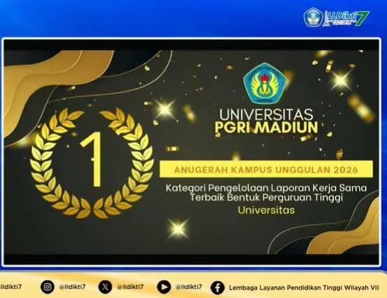 Unipma Sabet Peringkat 1 Pengelolaan Kerjasama Terbaik pada Anugerah Kampus Unggulan 2026