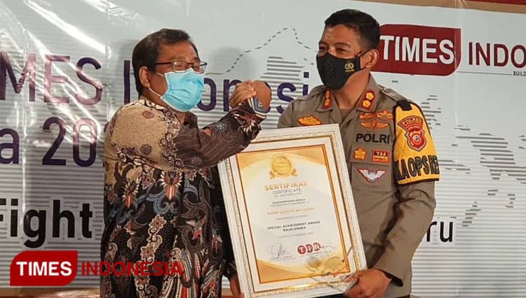 Kapolres Majalengka Raih Spesial Achievement Award ATI 2021