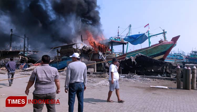 Kebakaran Kapal Kembali Terjadi di Pelabuhan Kota Tegal