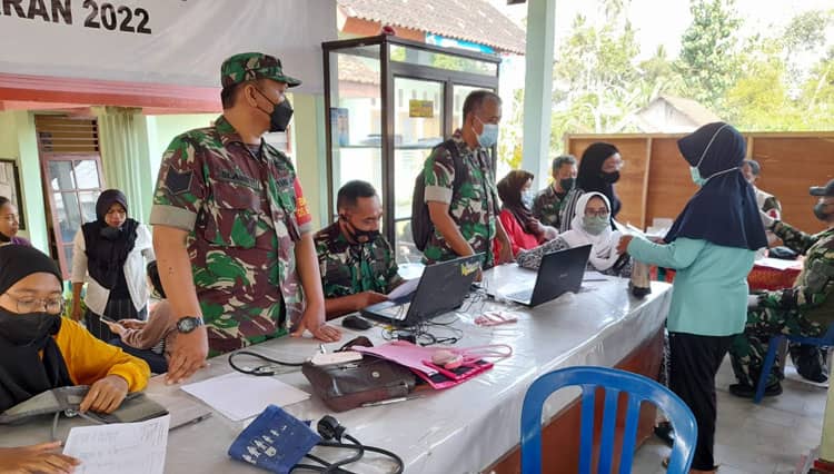 Kodim 0808/Blitar Terus Gencarkan Serbuan Vaksinasi Covid-19