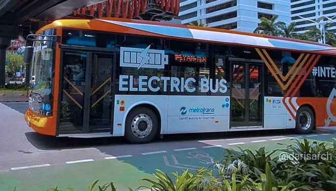 Makin Keren, Sekarang Ada Bus Listrik Transjakarta