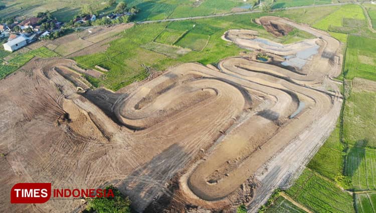Rampung, Pengerjaan Sirkuit Motocross Jotosanur Kodim 0812/Lamongan