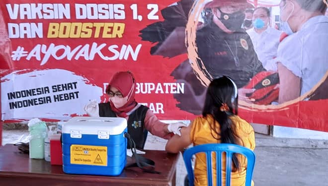 BINDA Jatim Bersama Dinkes Kabupaten Blitar Lanjutkan Vaksinasi Covid-19 di Dua Kecamatan