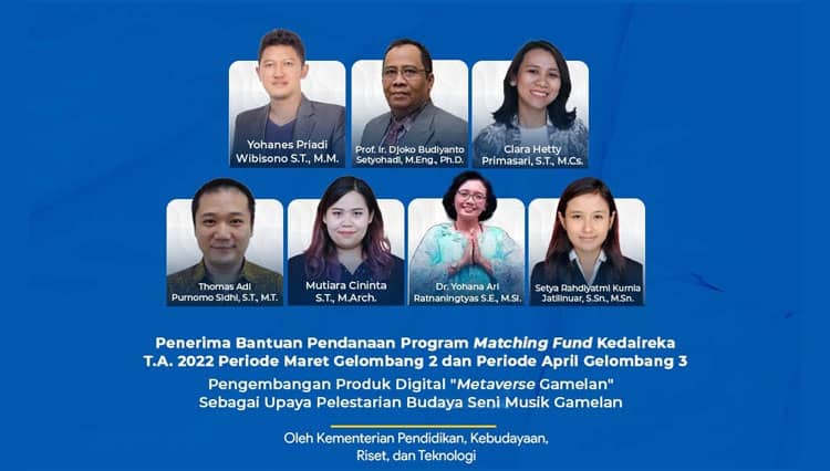 Kolaborasi Dosen UAJY dan ISI Yogyakarta Ciptakan Metaverse Gamelan